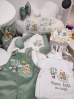 Trusou Botez Premium Ursulet si Balon cu Aer Cald si Set a doua zi la Baita - imagine 7