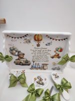 Set tavita mot aniversare baietel personalizata si accesorii tematica Ursulet Olive - imagine 2